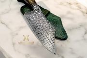 DM15 - WONDERFUL RAINDROP DAMASCUS CLEAVER