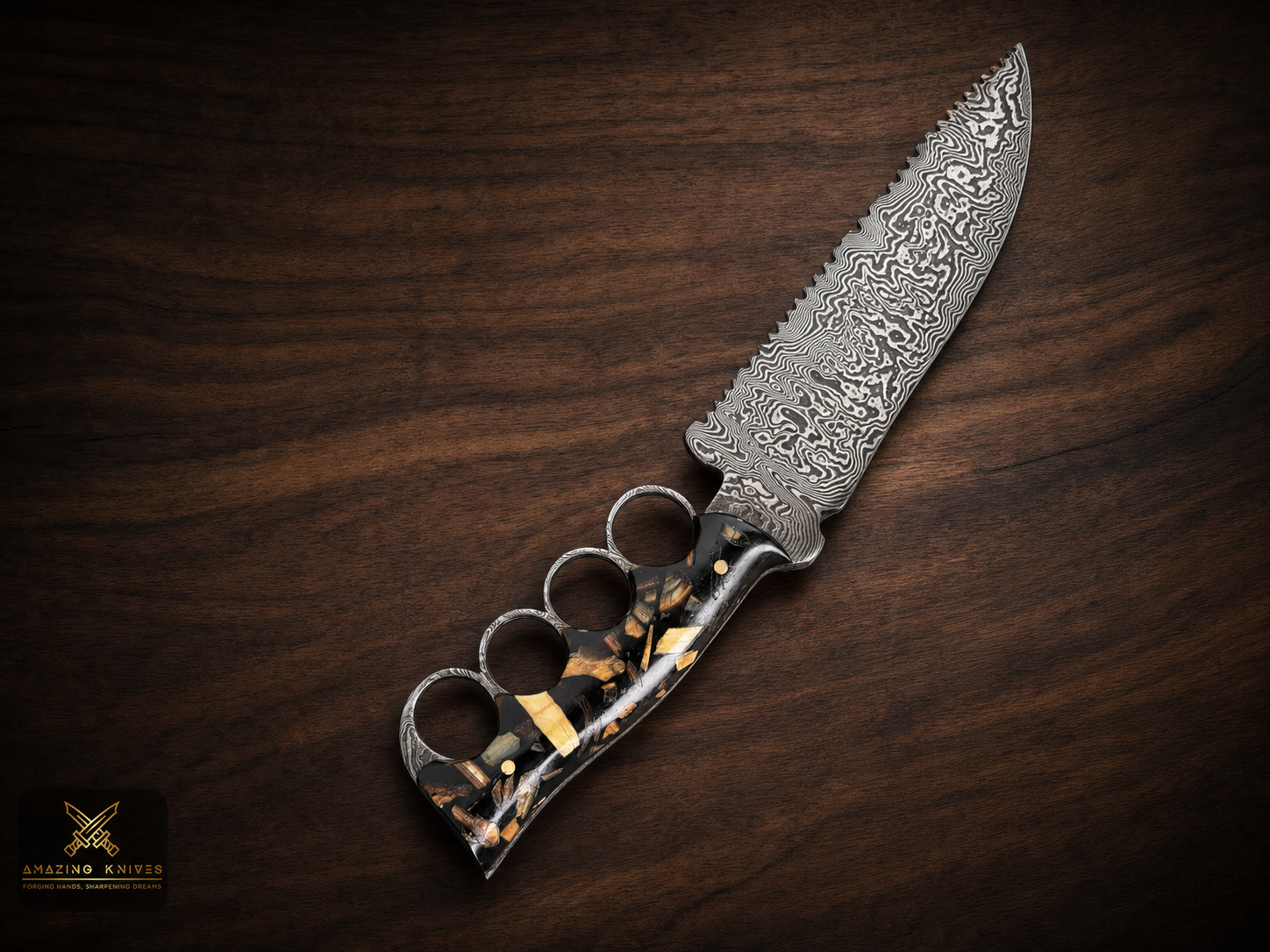 DM29 - FIGHTER DAMASCUS HIGH QUALITY