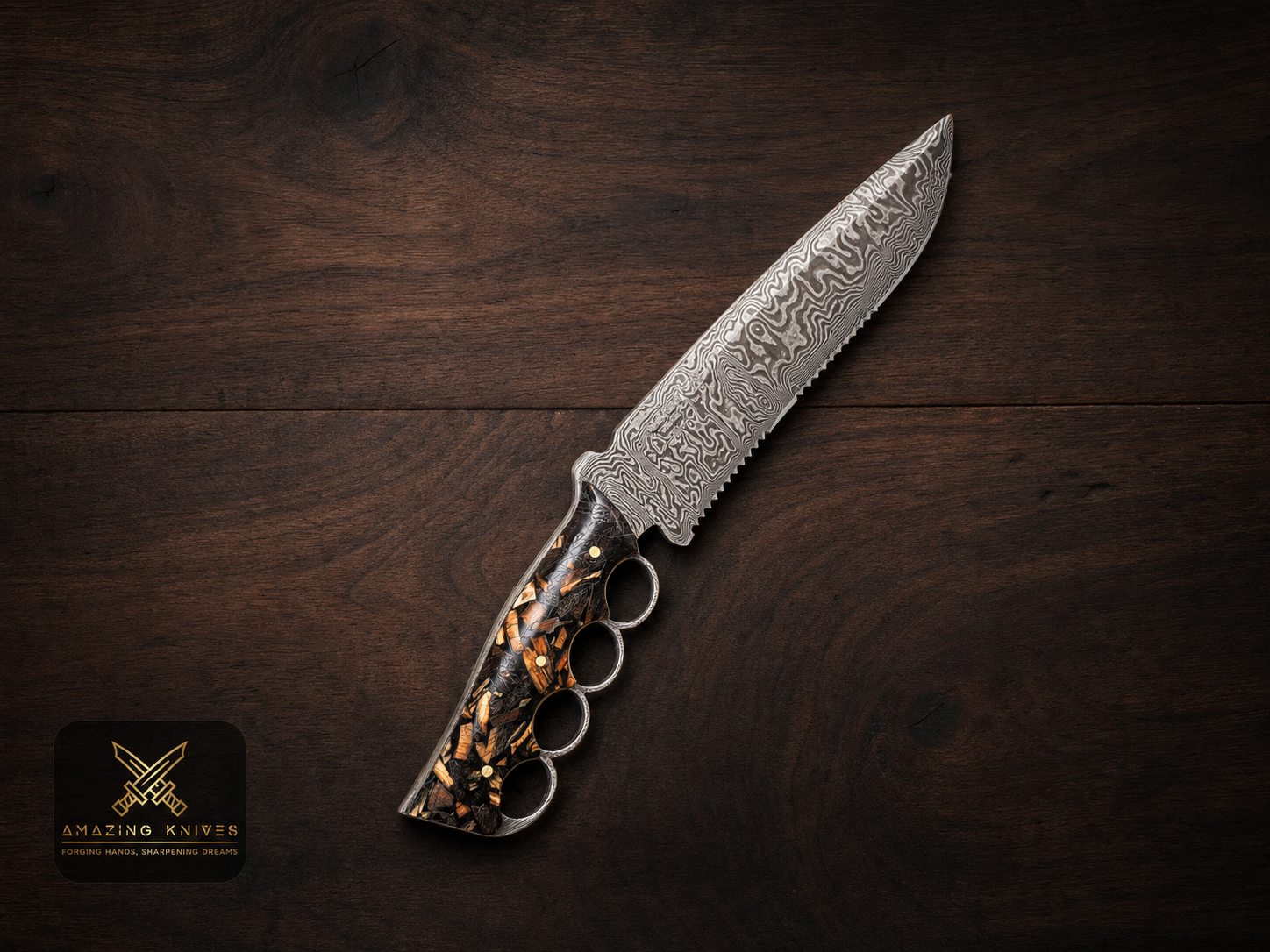 DM29 - FIGHTER DAMASCUS HIGH QUALITY