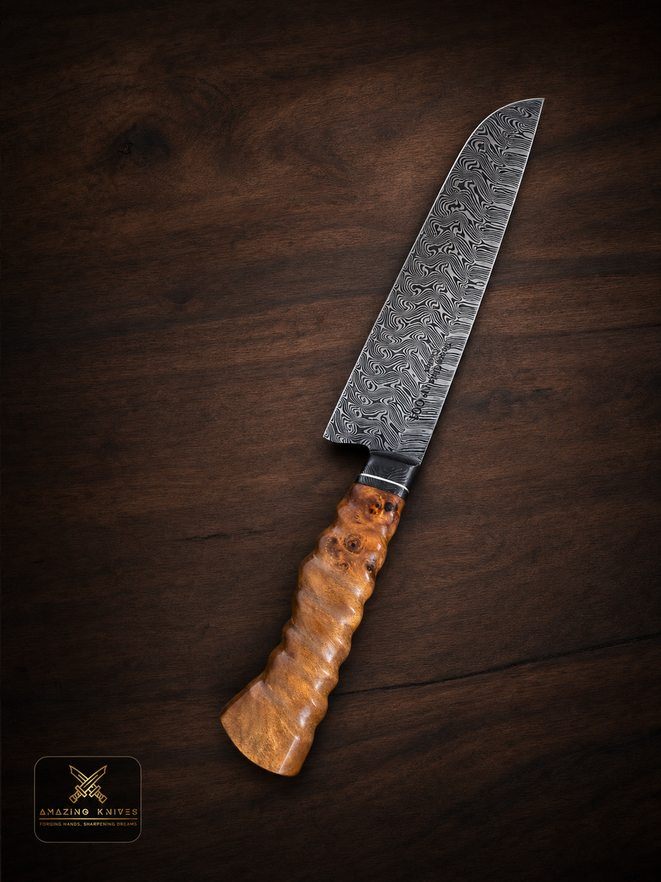 DM31 - INSTAINLESS STEEL TURKISH TWIST DAMASCUS