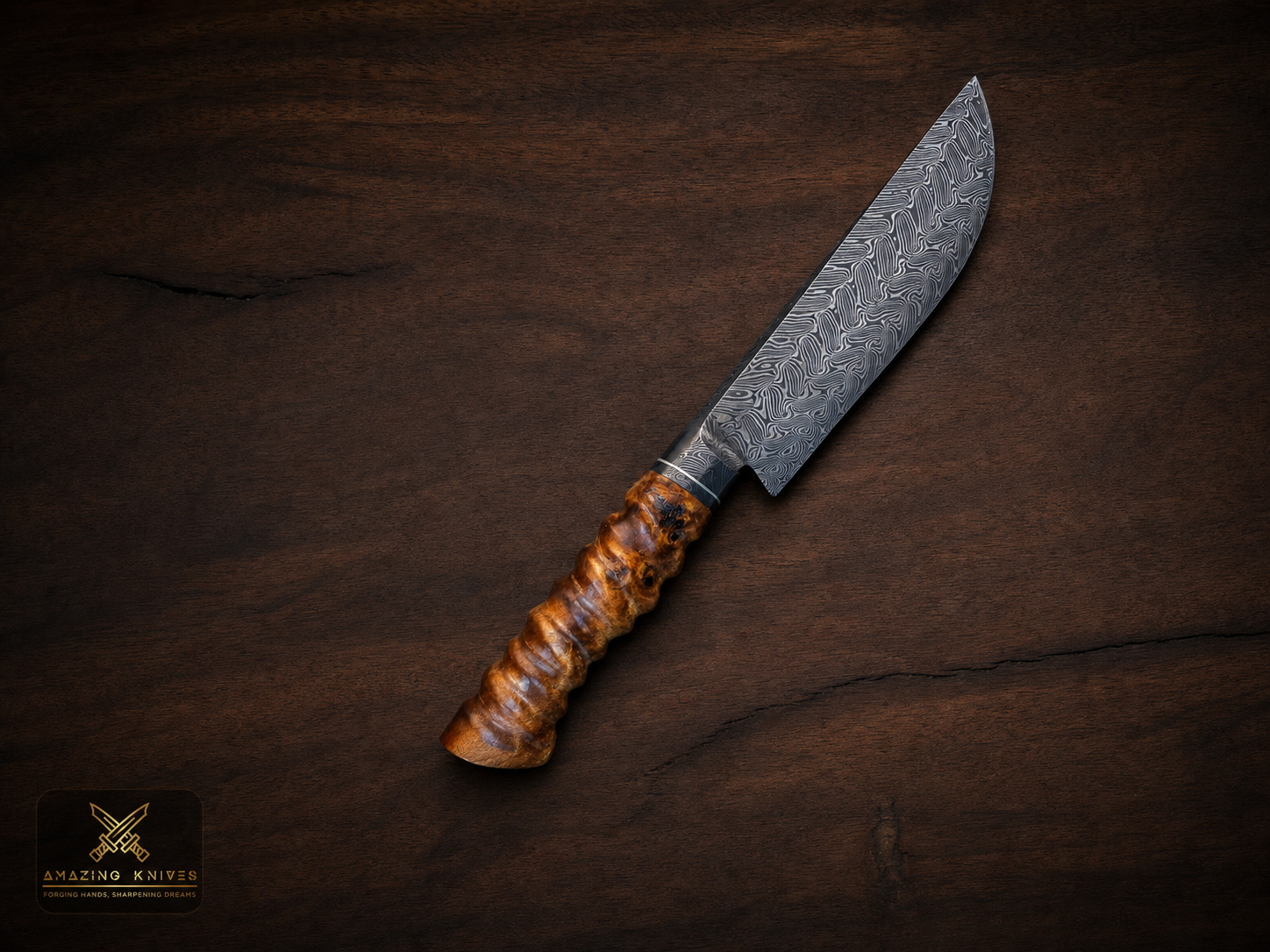 DM31 - INSTAINLESS STEEL TURKISH TWIST DAMASCUS