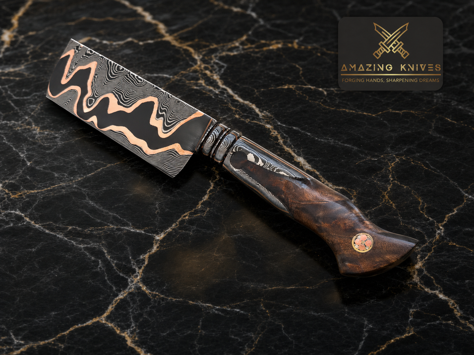 CM40 - SPECTACULAR BOWIE COPPERMAI MOKUME GANE GHOST