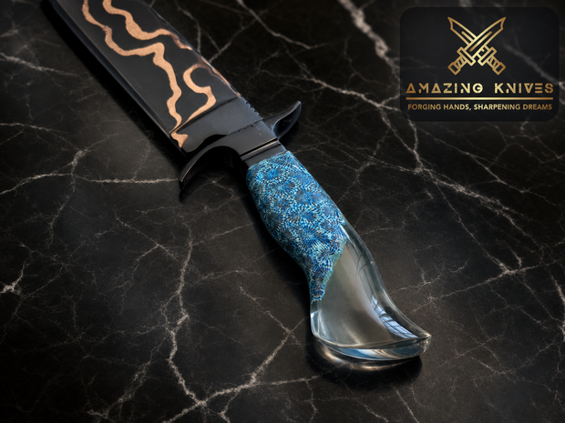 CM30 - SPECTACULAR BOWIE COPPERMAI MOKUME GANE GHOST