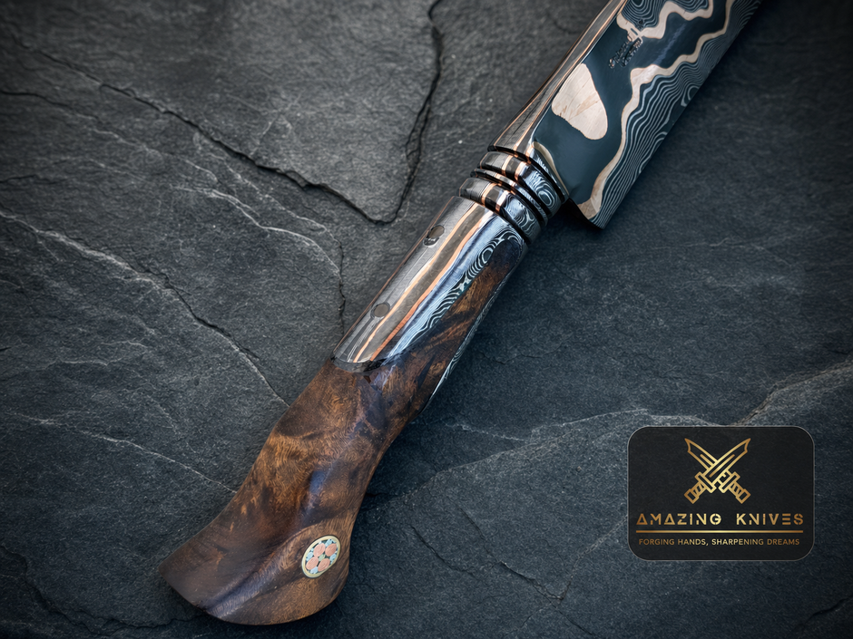 CM40 - SPECTACULAR BOWIE COPPERMAI MOKUME GANE GHOST