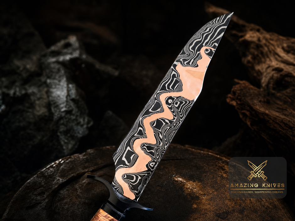 CM41 - SPECTACULAR BOWIE COPPERMAI MOKUME GANE GHOST